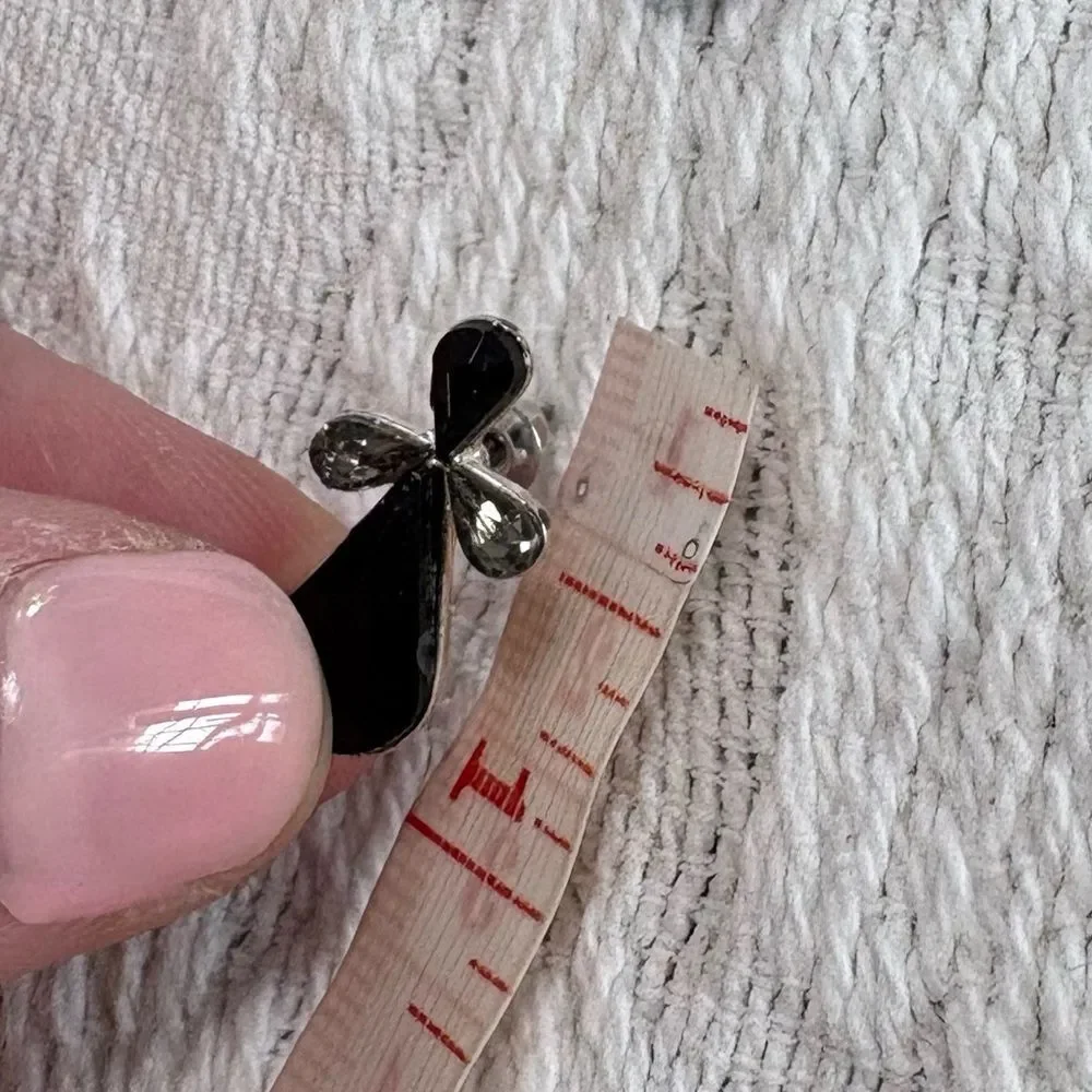 Elegant Silver and Black Jewelry Set